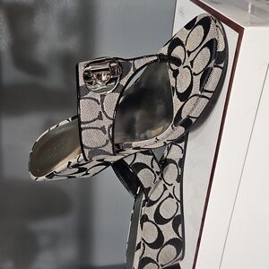 COACH NIB WEDGES, SIZE 8